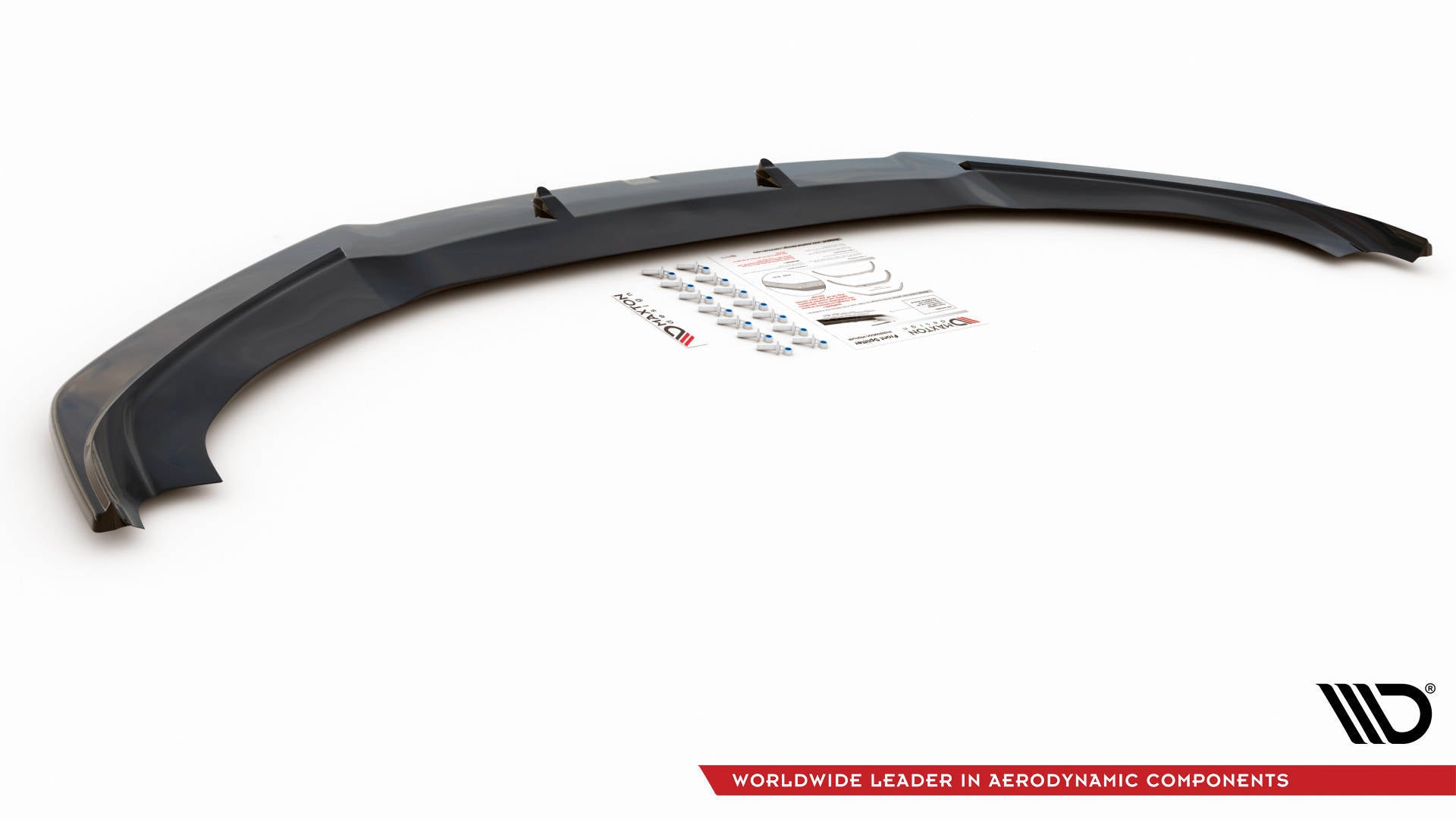 Maxton Design Street+ Spoilerlippe Front Ansatz V.1 passend für Tesla Model S Facelift schwarz Hochglanz