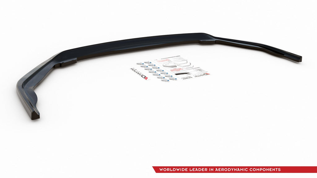 Maxton Design Street+ Spoilerlippe Front Ansatz passend für Toyota Corolla XII Limousine schwarz Hochglanz