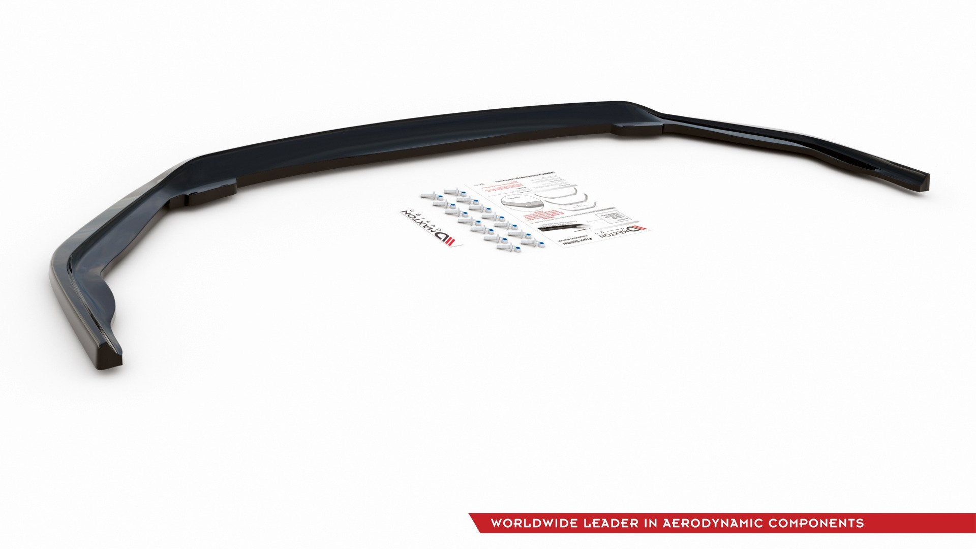 Maxton Design Street+ Spoilerlippe Front Ansatz passend für Toyota Corolla XII Limousine schwarz Hochglanz