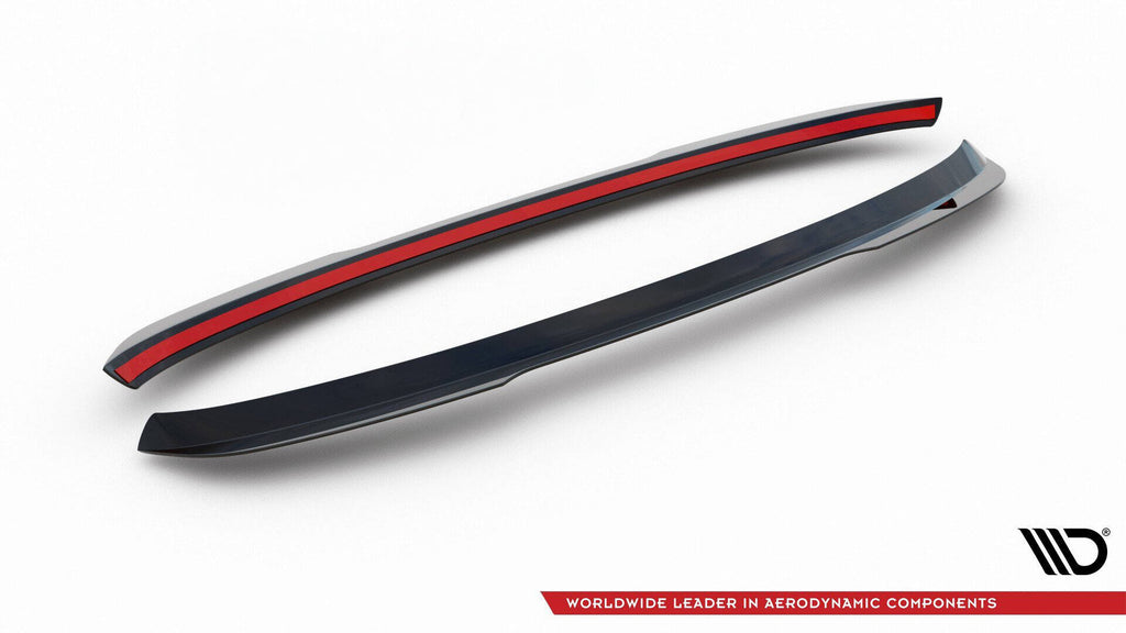 Maxton Design Spoiler CAP V.1 passend für Seat Leon Cupra ST Mk3 / Mk3 Facelift schwarz Hochglanz