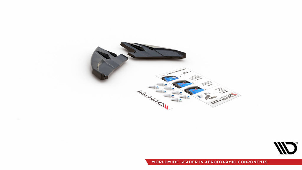 Maxton Design Heck Ansatz Flaps Diffusor V.3 passend für Alfa Romeo Giulietta Facelift schwarz Hochglanz