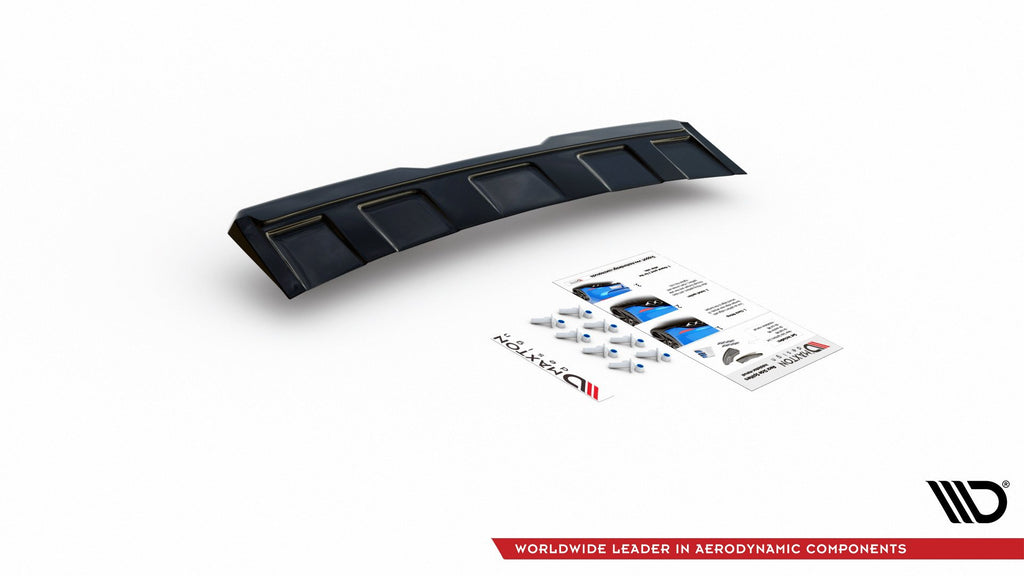 Maxton Design Heckansatz Skoda Kodiaq RS Mk1 / Mk1 Facelift schwarz Hochglanz für Skoda Kodiaq Mk1