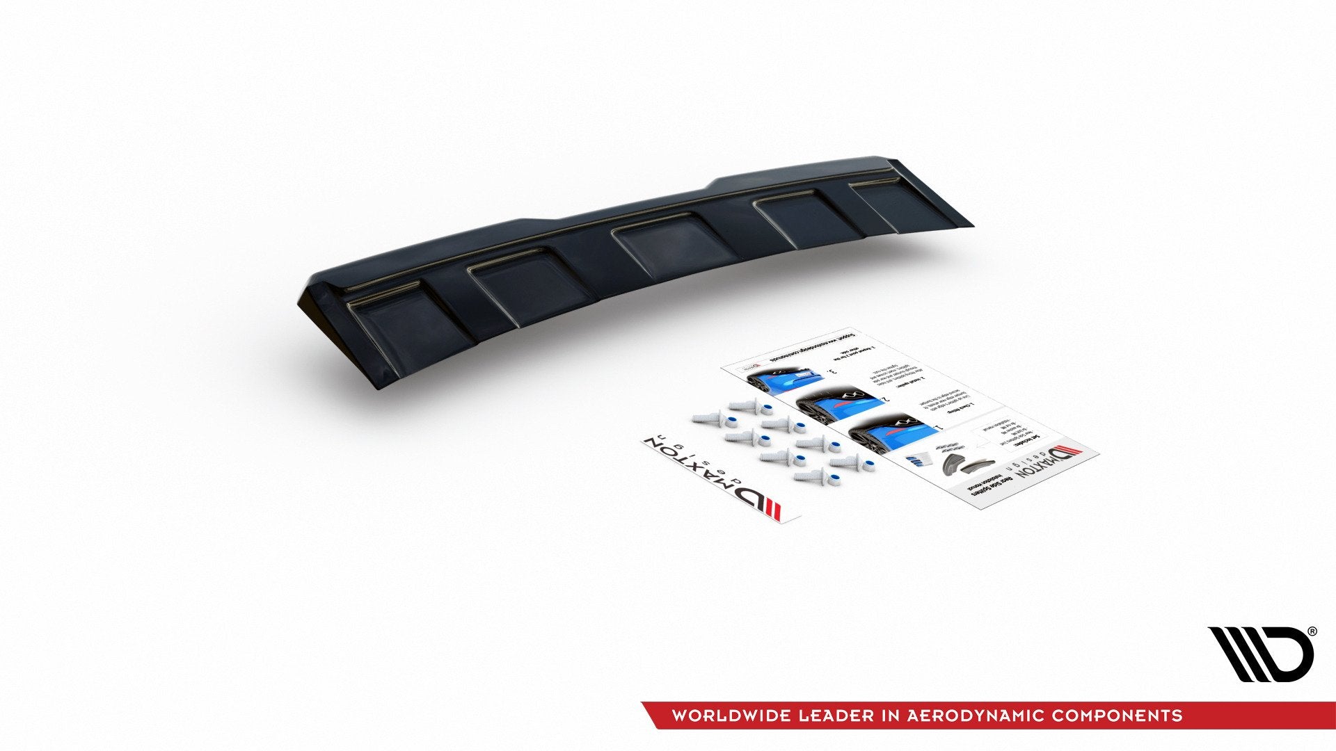Maxton Design Heckansatz Skoda Kodiaq RS Mk1 / Mk1 Facelift schwarz Hochglanz für Skoda Kodiaq Mk1