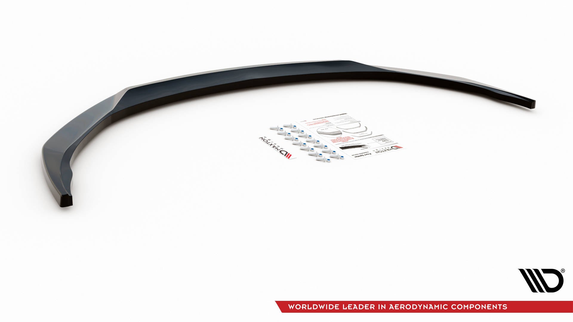 Maxton Design Street+ Spoilerlippe Front Ansatz V.3 passend für Opel Insignia Mk2 schwarz Hochglanz