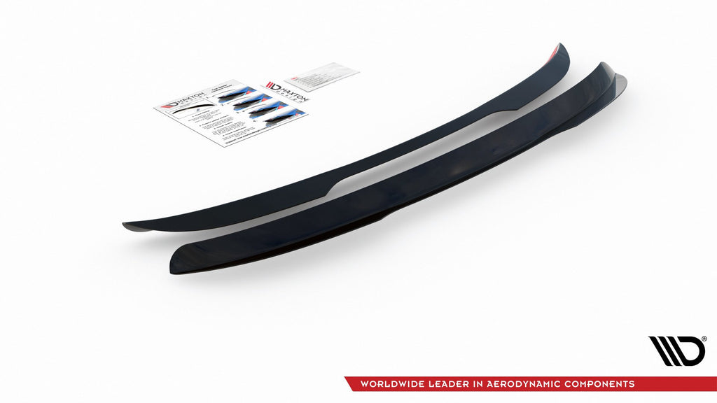 Maxton Design Spoiler CAP passend für Ford Mondeo Kombi Mk5 Facelift schwarz Hochglanz
