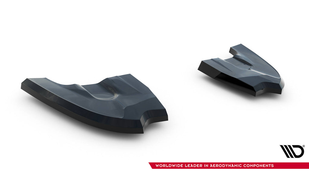 Maxton Design Heck Ansatz Flaps Diffusor V.4 passend für VW Golf GTI Clubsport Mk8 Facelift schwarz Hochglanz