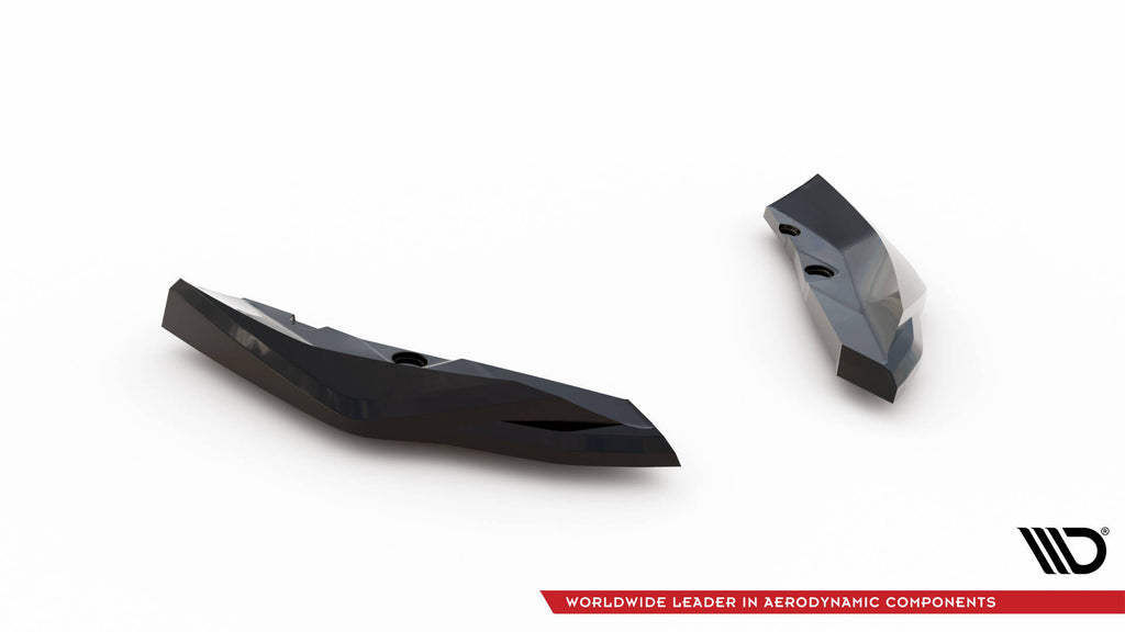 Maxton Design Heck Ansatz Flaps Diffusor V.5 passend für BMW M135i F70 schwarz Hochglanz