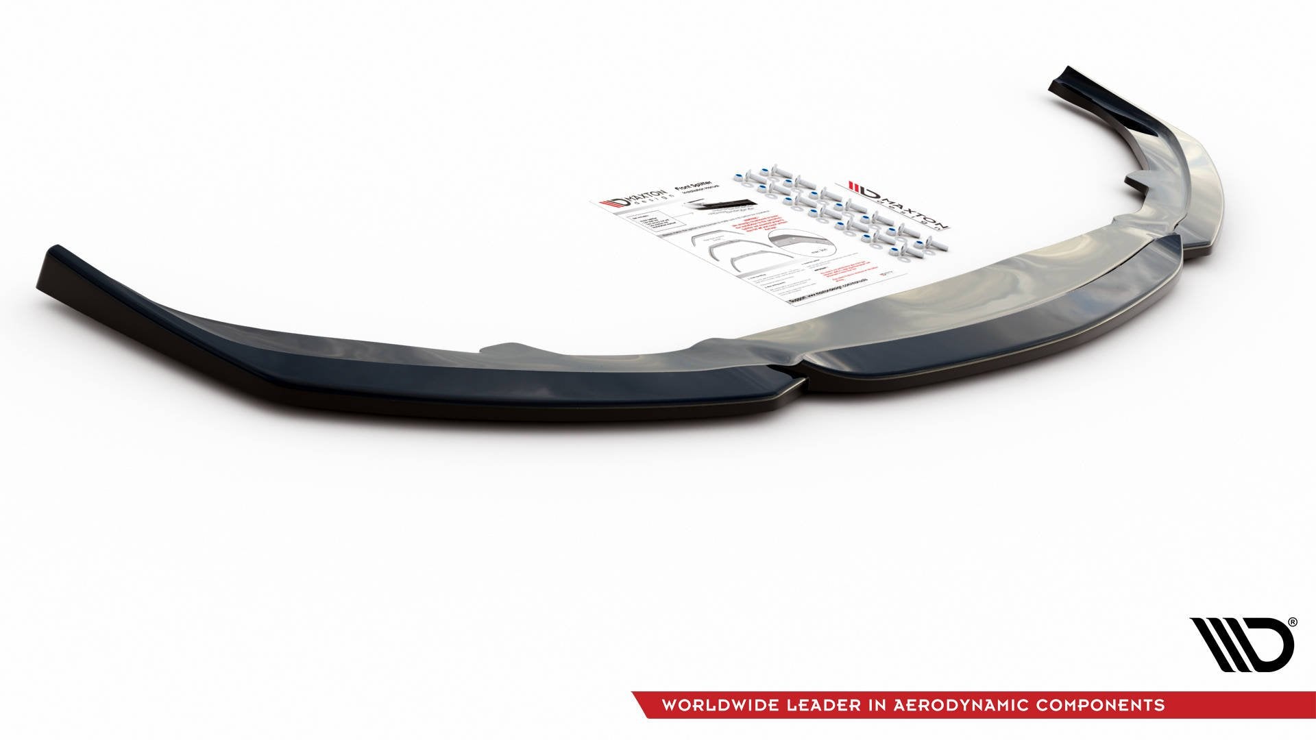 Maxton Design Street+ Spoilerlippe Front Ansatz V.2 passend für Lexus IS F Mk2 schwarz Hochglanz
