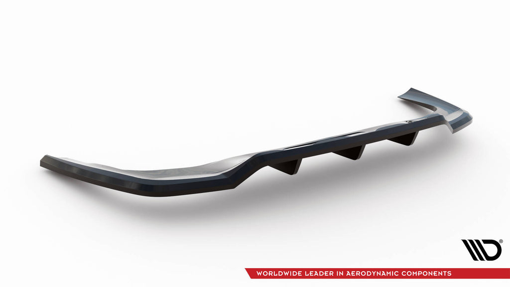 Maxton Design Street+ Mittlerer Diffusor RACE passend für Mercedes-Benz GLC Coupe AMG-Line C254 schwarz Hochglanz
