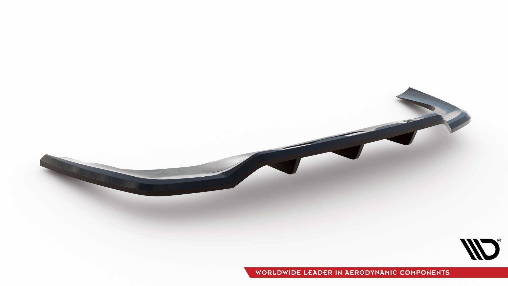 Maxton Design Street+ Mittlerer Diffusor RACE passend für Mercedes-Benz GLC Coupe AMG-Line C254 schwarz Hochglanz