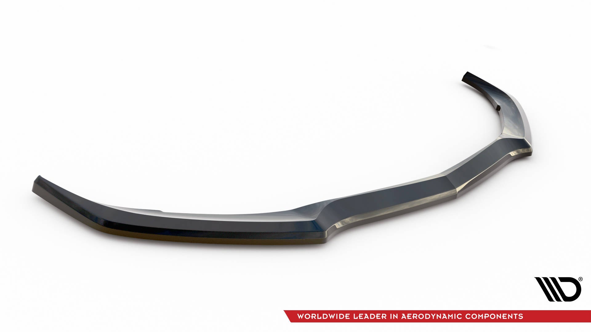Maxton Design Street+ Spoilerlippe Front Ansatz V.1 passend für Mercedes-AMG C63 Limousine / Kombi W205 Facelift schwarz Hochglanz