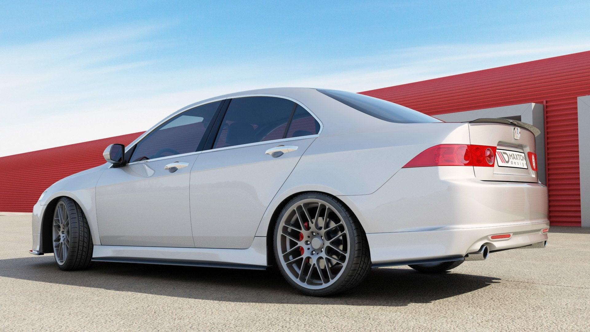 Maxton Design Spoiler CAP passend für HONDA ACCORD VII TYPE-S schwarz Hochglanz