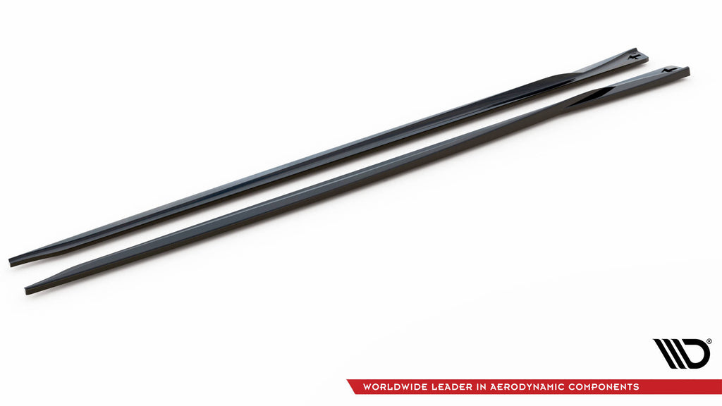 Maxton Design Street+ Seitenschweller Leisten passend für Alfa Romeo Giulia Sport schwarz Hochglanz