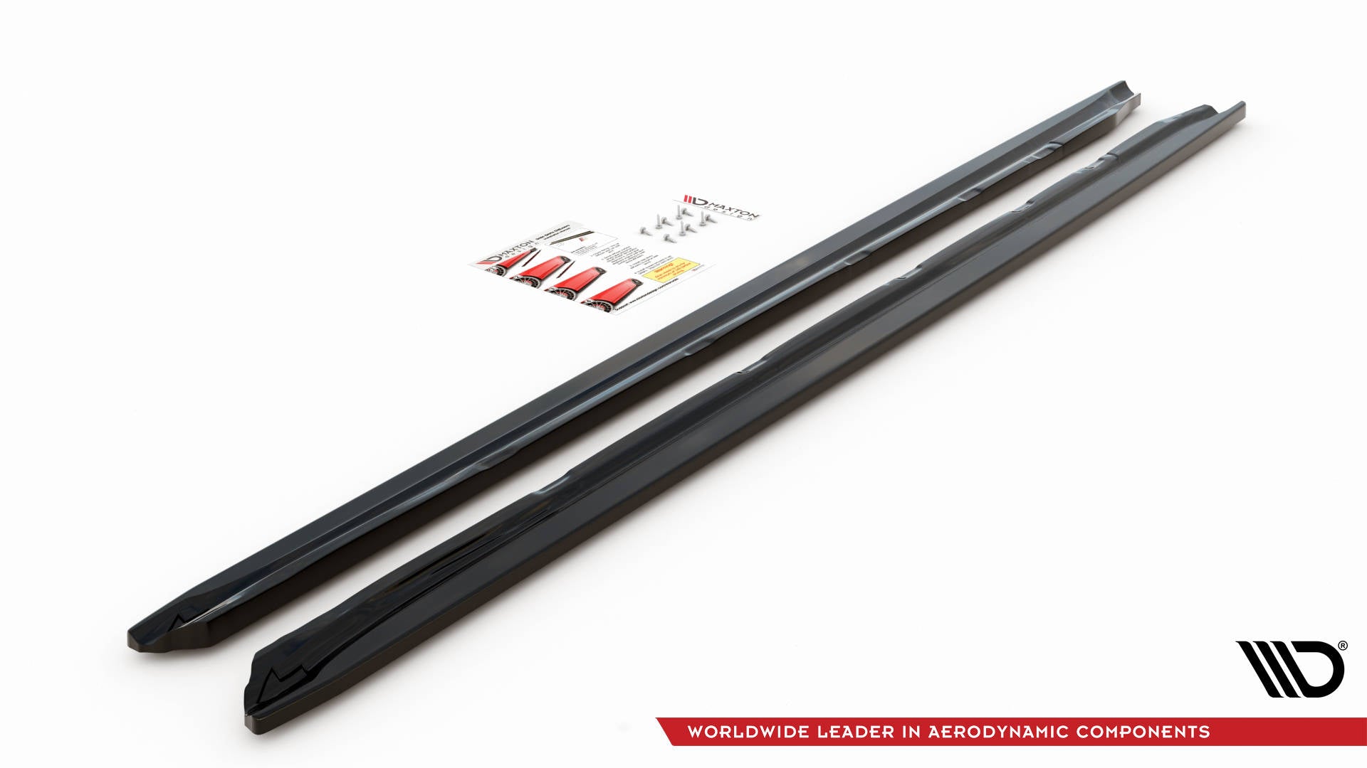 Maxton Design Street+ Seitenschweller Leisten passend für Peugeot 508 GT Mk1 Facelift schwarz Hochglanz