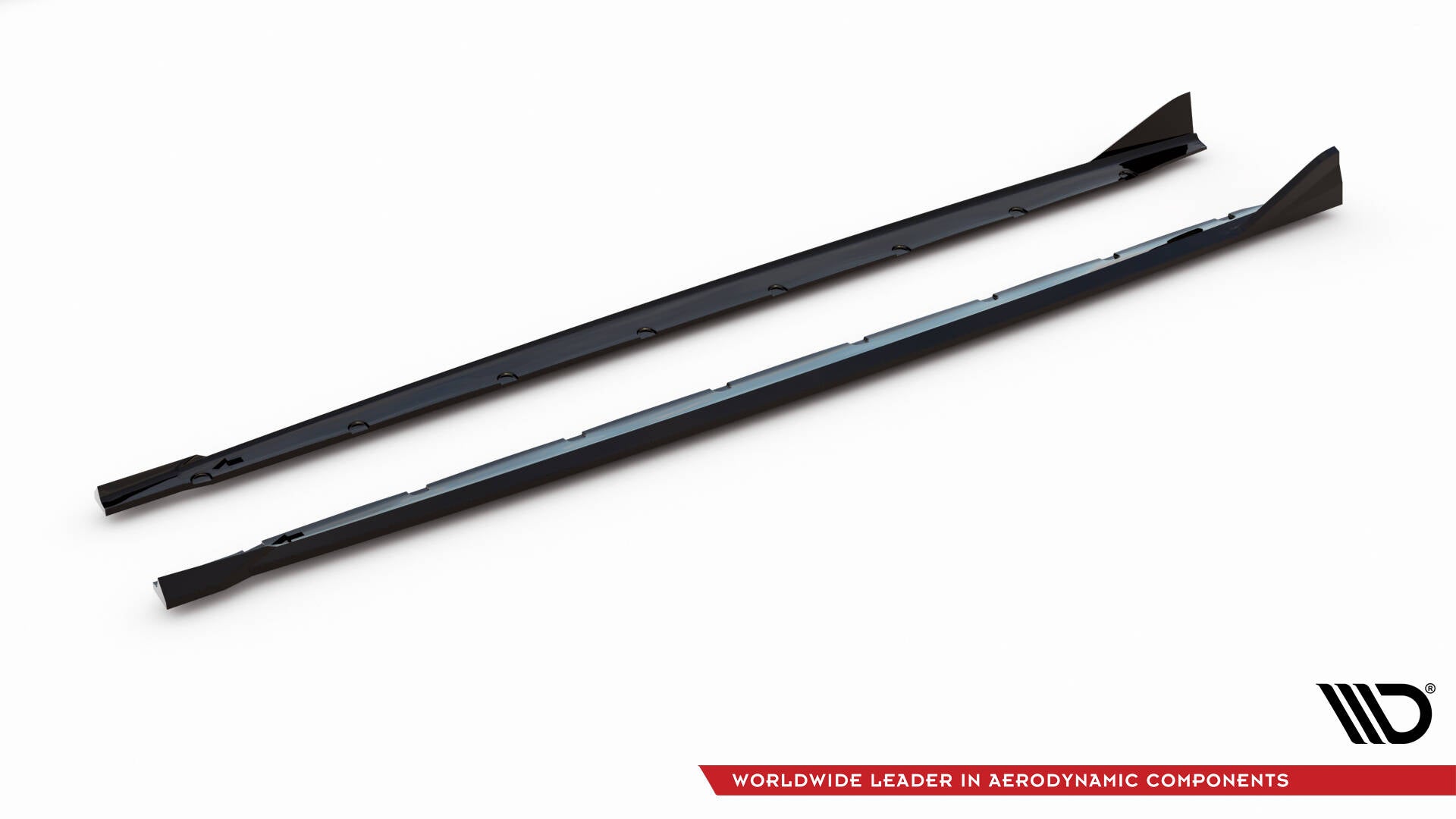 Maxton Design Street+ Seitenschweller Leisten passend für BMW 2 / M235i Gran Coupe M-Paket F74 schwarz Hochglanz