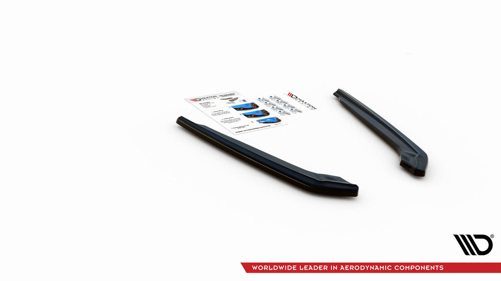 Maxton Design Heck Ansatz Flaps Diffusor V.1 passend für BMW M5 F90 Facelift schwarz Hochglanz