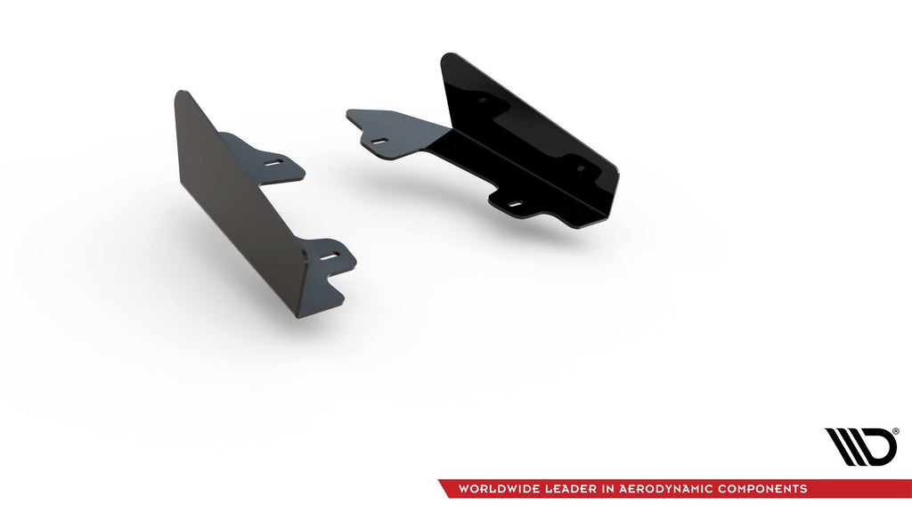 Maxton Design Hintere Seiten Flaps passend für Audi RS3 8V Sportback schwarz Hochglanz