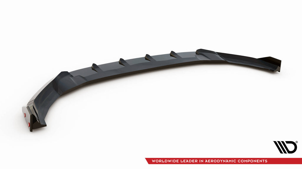 Maxton Design Street+ Spoilerlippe Front Ansatz V.5 + Flaps passend für VW Golf R / R-Line Mk7