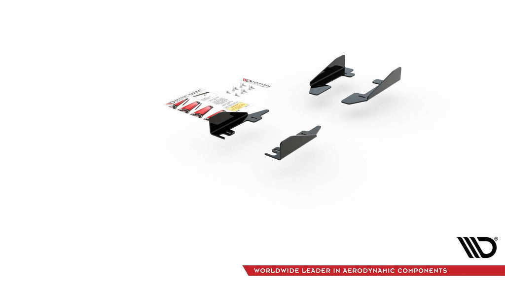 Maxton Design Seitenschweller Flaps passend für VW Polo GTI Mk6 schwarz Hochglanz