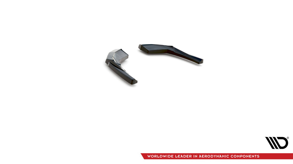 Maxton Design Heck Ansatz Flaps Diffusor V.1 passend für Audi S3 Sportback 8V Facelift schwarz Hochglanz