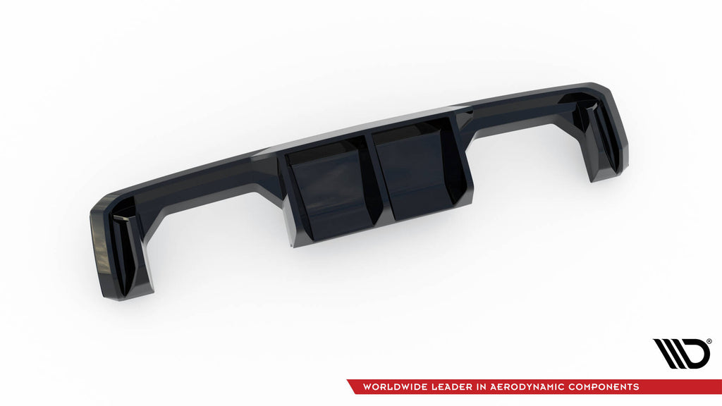 Maxton Design Diffusor Heck Ansatz passend für BMW M3 Limousine / Touring G80 / G81 schwarz Hochglanz