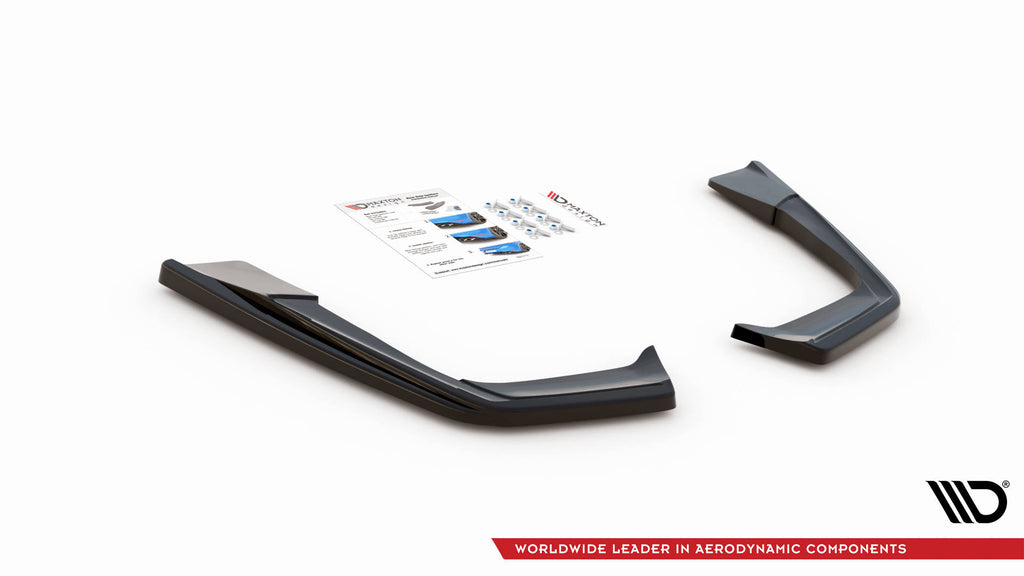 Maxton Design Heck Ansatz Flaps Diffusor passend für Mercedes-AMG C 63 AMG Coupe AMG Aero Pack C205 Facelift schwarz Hochglanz