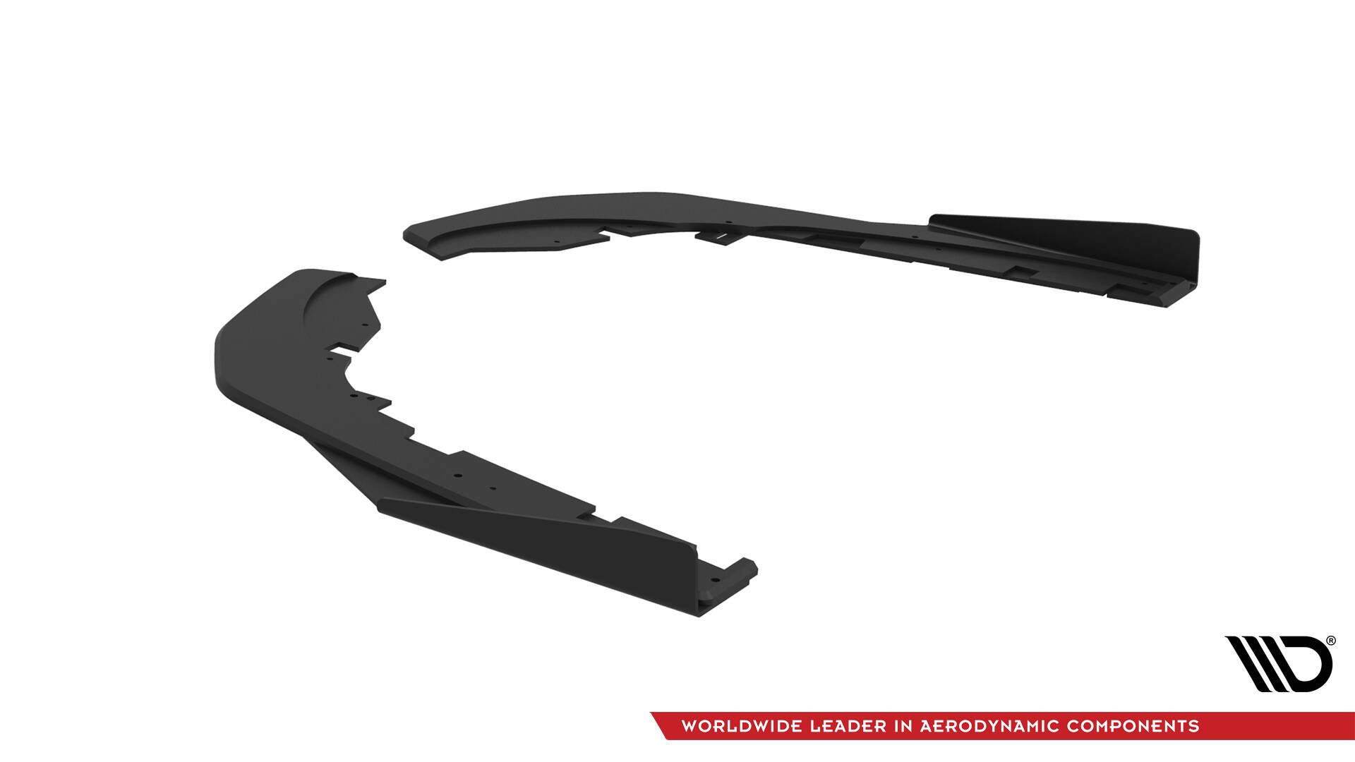 Maxton Design Street Pro Heck Ansatz Flaps Diffusor + Flaps passend für Kia Stinger GT / GT-Line Mk1 schwarz Hochglanz