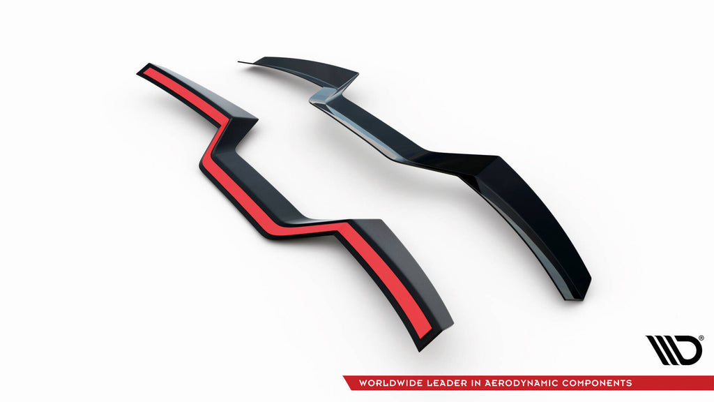 Maxton Design Spoiler CAP passend für BMW X6 M-Paket G06 / G06 Facelift / X6 M F96 / F96 Facelift schwarz Hochglanz