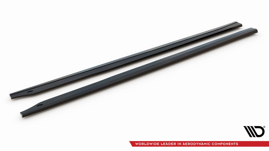 Maxton Design Street+ Seitenschweller Leisten passend für V.3 passend für BMW M2 G87 schwarz Hochglanz