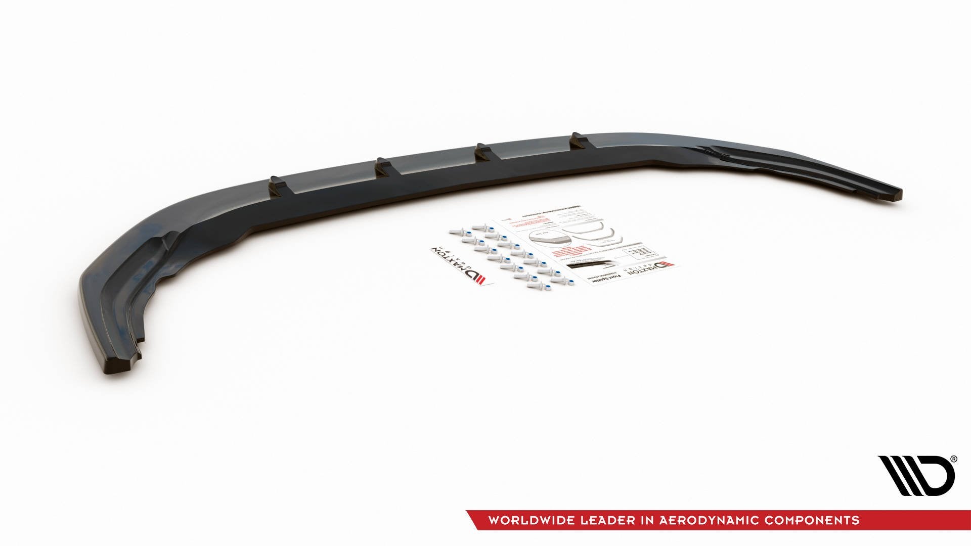 Maxton Design Front Ansatz V.1 für Volkswagen Golf R Mk8 schwarz matt