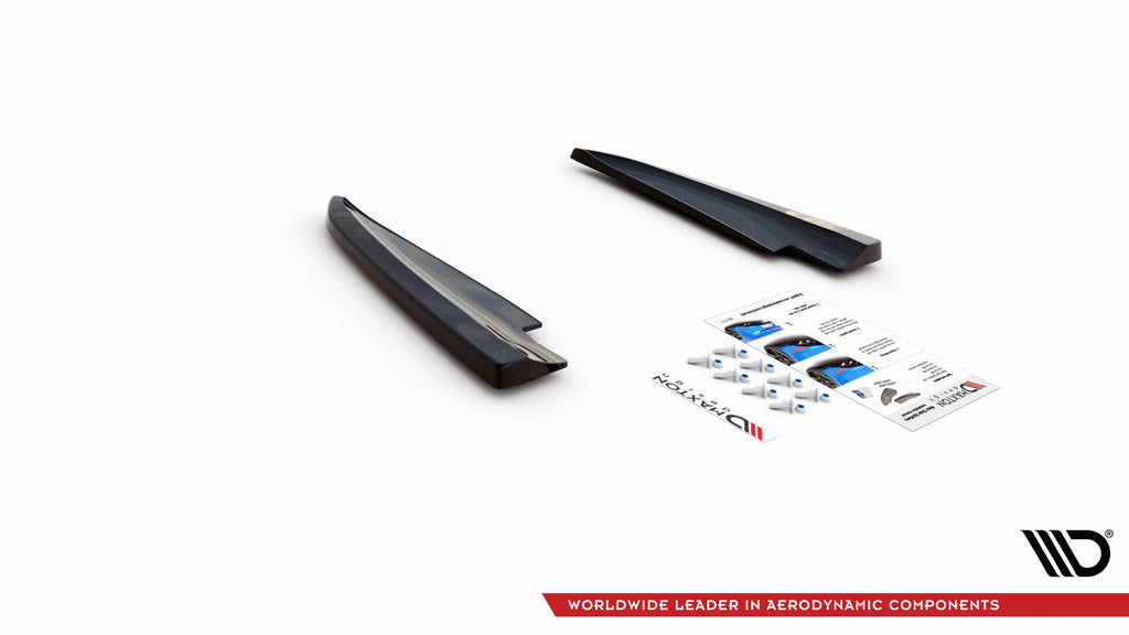 Maxton Design Heck Ansatz Flaps Diffusor passend für Maserati Ghibli Mk3 schwarz Hochglanz