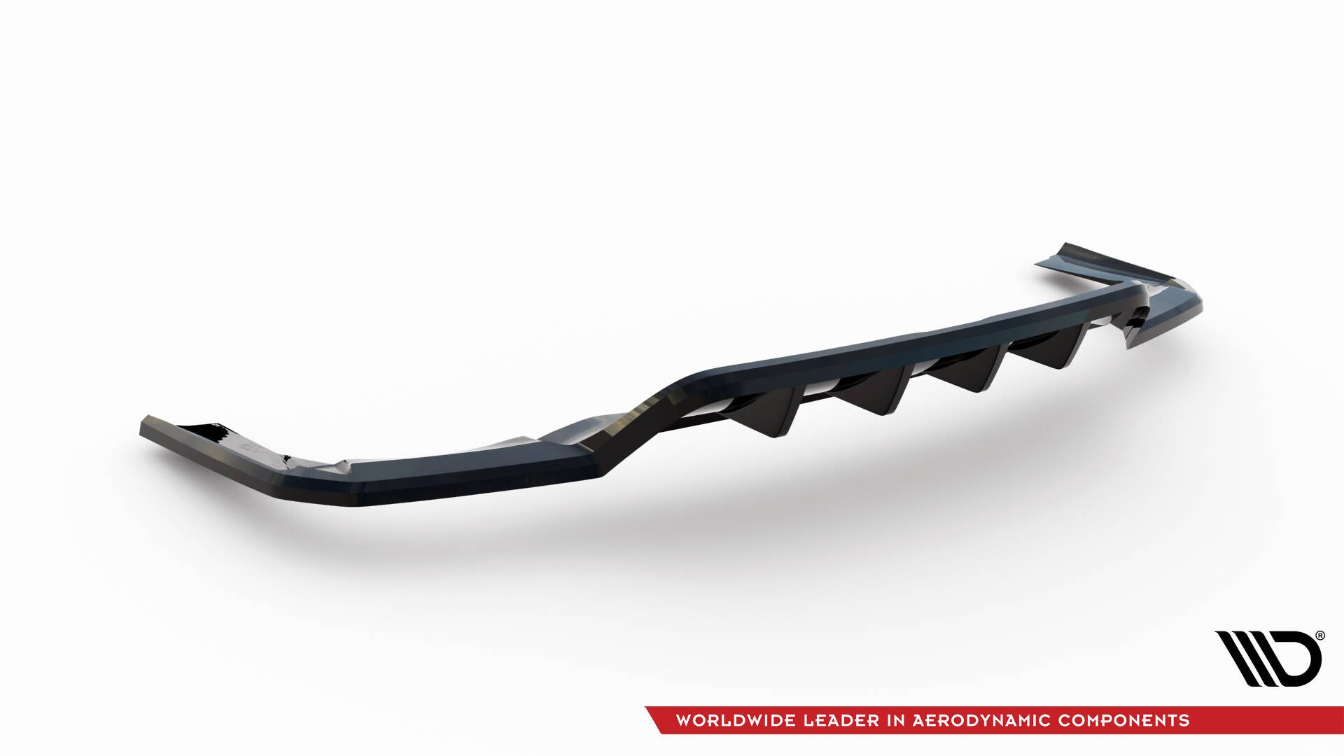 Maxton Design Street+ Mittlerer Diffusor RACE passend für Maserati Levante Trofeo Mk1 schwarz Hochglanz