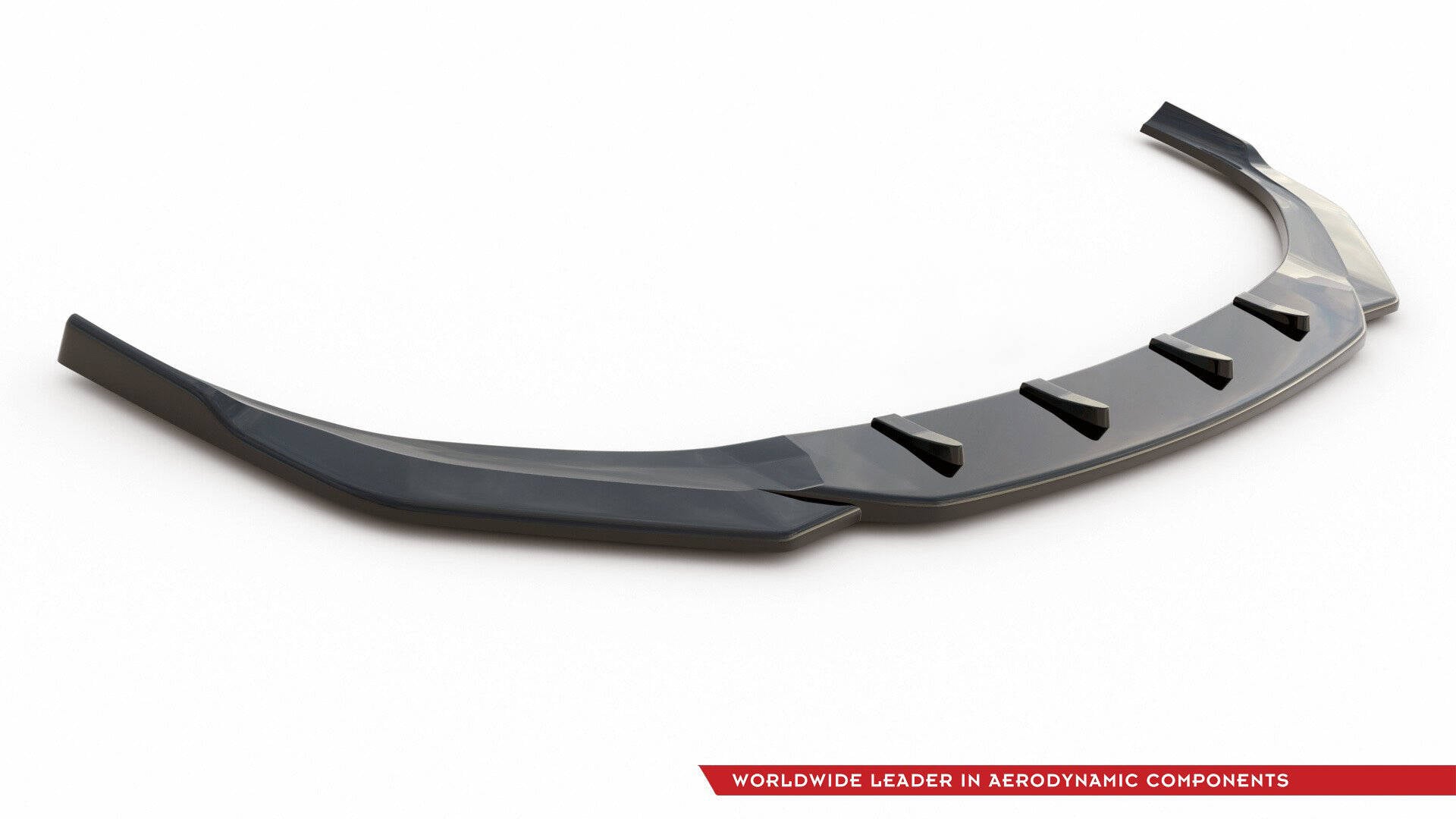 Maxton Design Street+ Spoilerlippe Front Ansatz V.4 passend für Hyundai I30 N Mk3 Hatchback/ Fastback schwarz Hochglanz