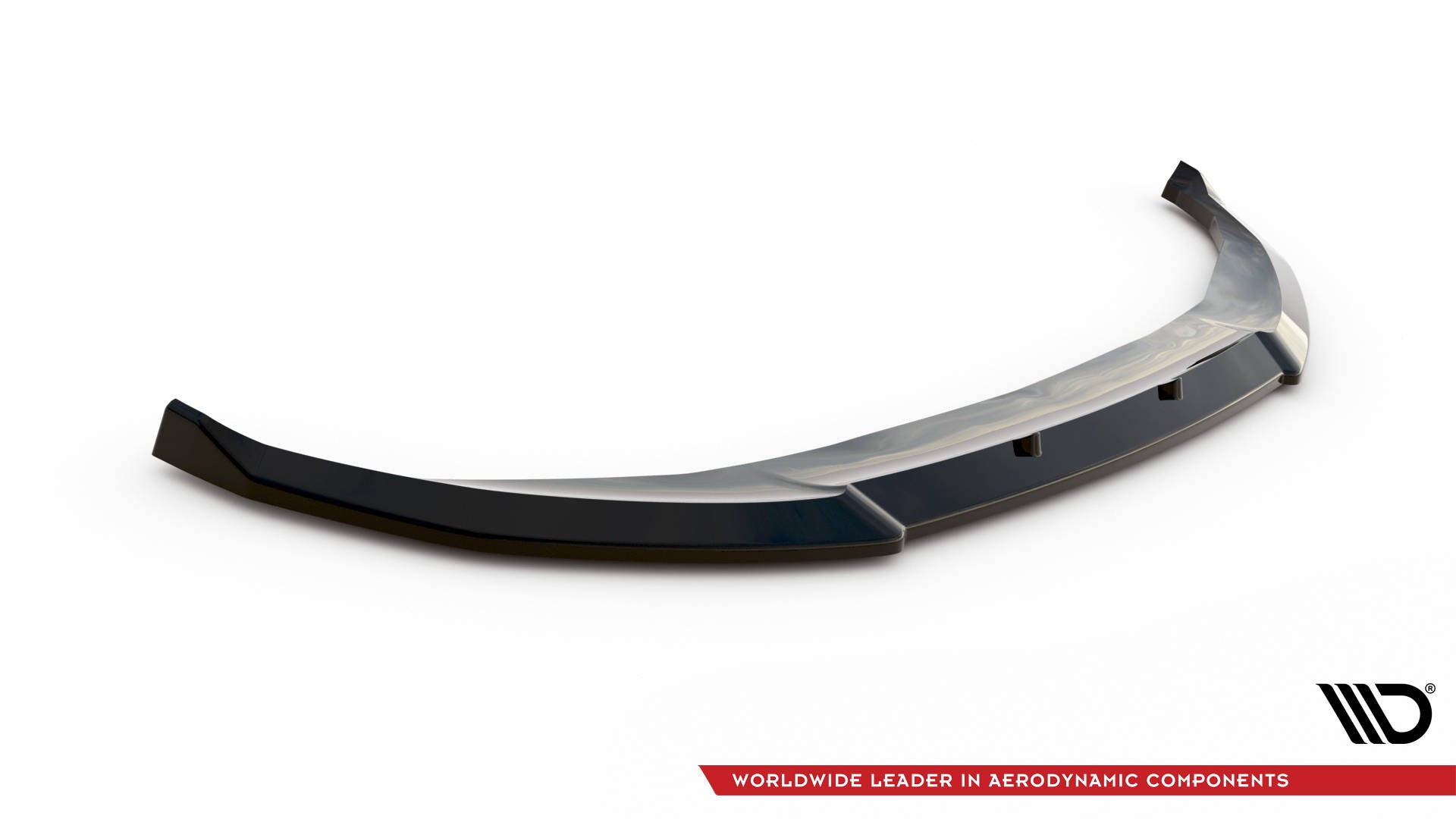 Maxton Design Street+ Spoilerlippe Front Ansatz V.3 passend für Mini Cooper Clubman John Cooper Works F54 Facelift schwarz Hochglanz