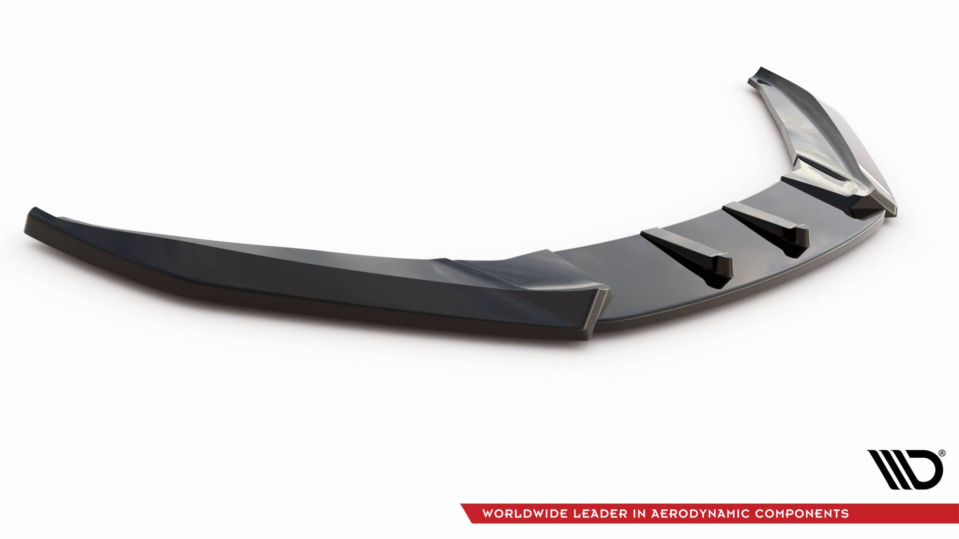 Maxton Design Street+ Spoilerlippe Front Ansatz V.3 passend für VW Scirocco Mk3 schwarz Hochglanz
