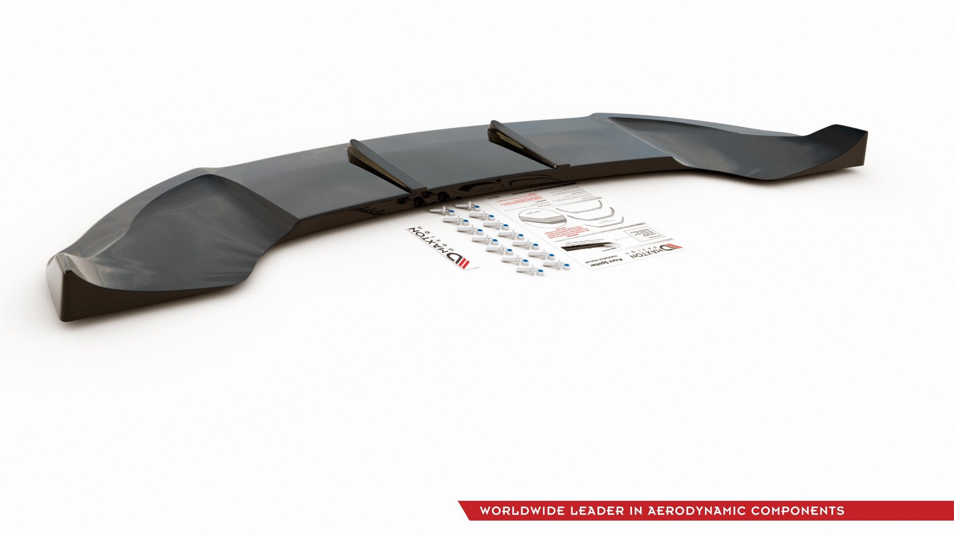 Maxton Design Street+ Spoilerlippe Front Ansatz passend für Mini Countryman Mk1 JCW schwarz Hochglanz
