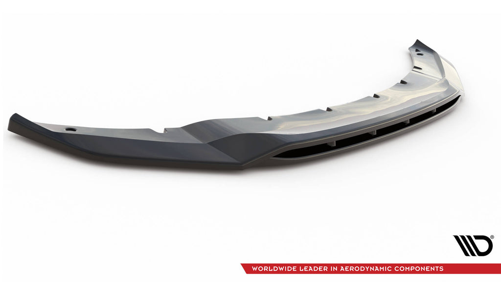 Maxton Design Street+ Spoilerlippe Front Ansatz V.2 passend für BMW X5 M-Paket F15 schwarz Hochglanz