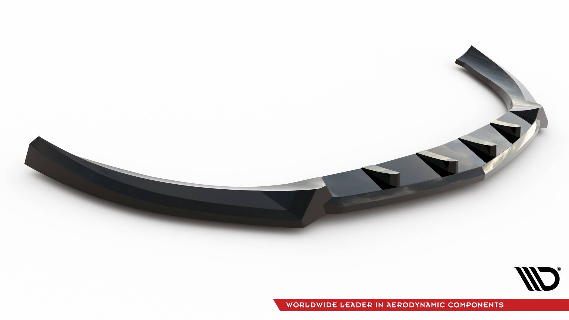 Maxton Design Street+ Spoilerlippe Front Ansatz V.2 passend für Mercedes-Benz CLA C118 schwarz Hochglanz