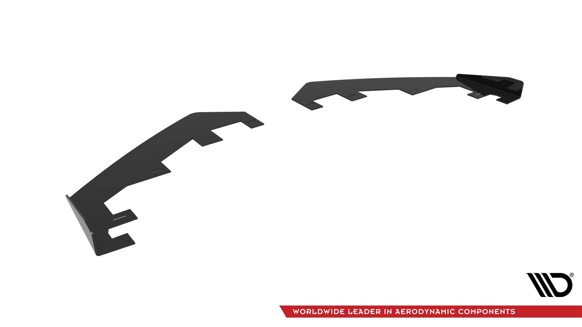 Maxton Design Front Stoßstange Flaps passend für Honda Civic Limousine Mk10 schwarz Hochglanz