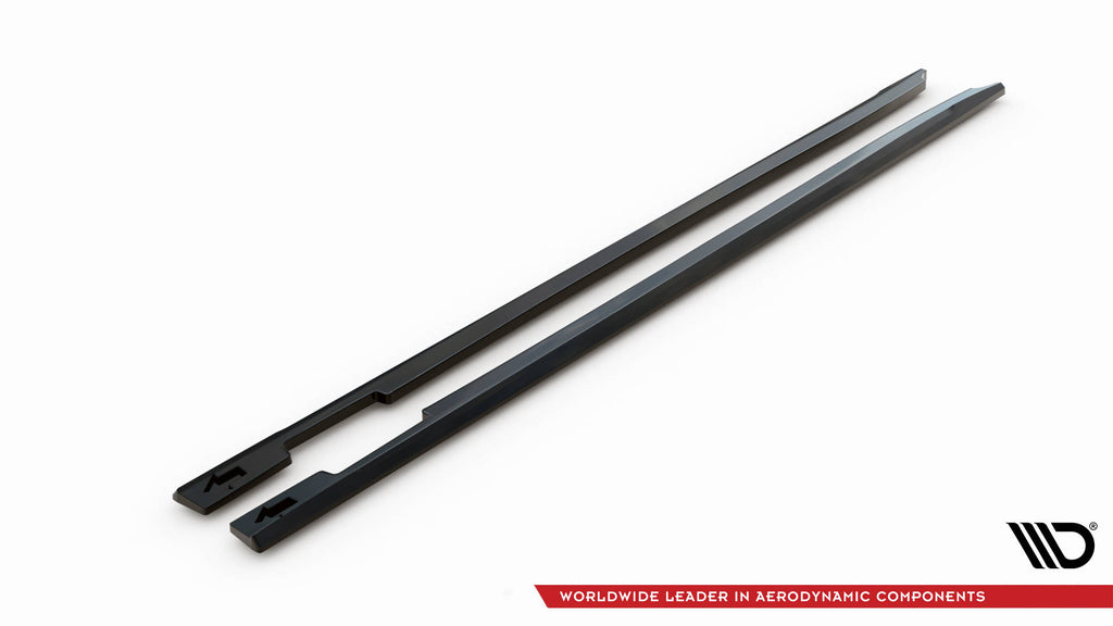 Maxton Design Street+ Seitenschweller Leisten passend für Mini Cooper Clubman John Cooper Works F54 Facelift schwarz Hochglanz