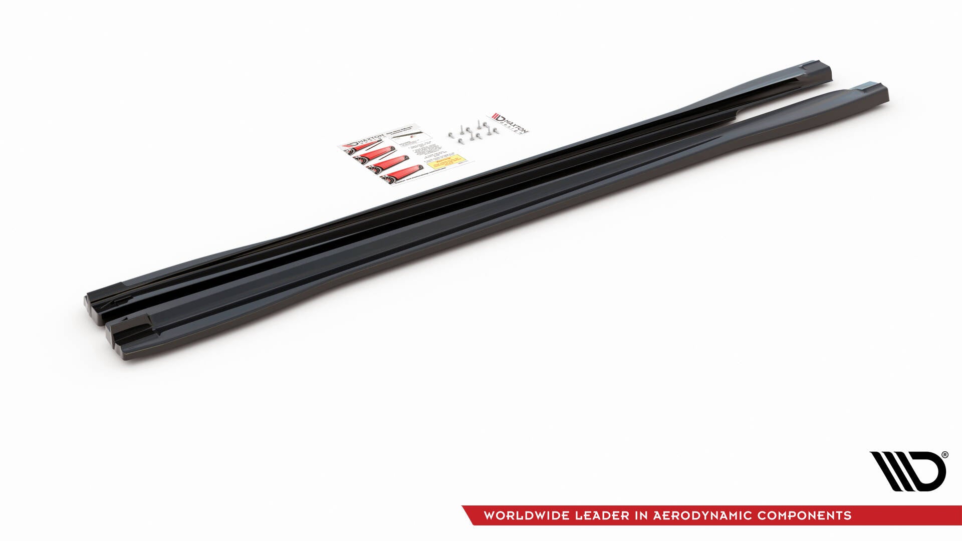Maxton Design Street+ Seitenschweller Leisten V.2 passend für Audi Q3 S-Line / RSQ3 Sportback / SUV F3 schwarz Hochglanz