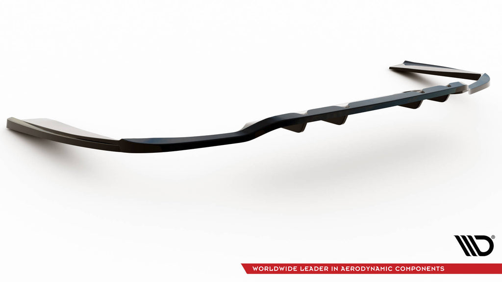 Maxton Design Street+ Mittlerer Diffusor RACE passend für Mercedes-Benz C AMG-Line W205 Facelift schwarz Hochglanz