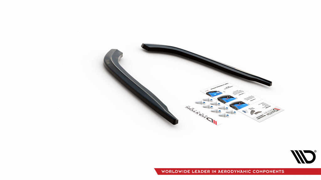 Maxton Design Heck Ansatz Flaps Diffusor passend für BMW 5er G30 / G31 schwarz Hochglanz