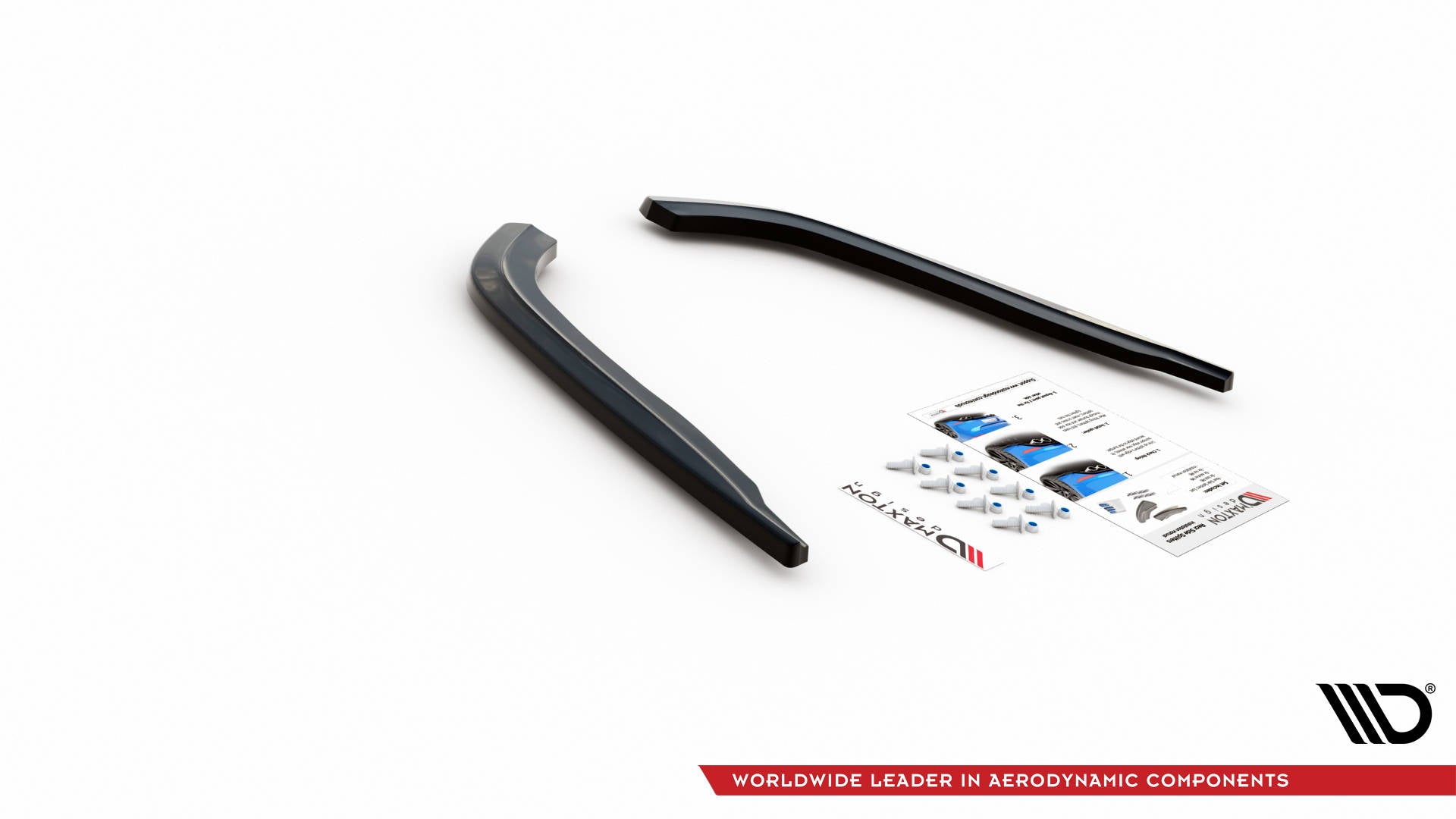 Maxton Design Heck Ansatz Flaps Diffusor passend für BMW 5er G30 / G31 schwarz Hochglanz