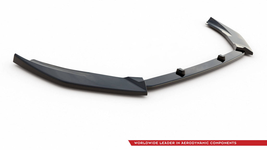 Maxton Design Street+ Spoilerlippe Front Ansatz V.7 passend für Ford Fiesta Mk8 ST / ST-Line schwarz Hochglanz
