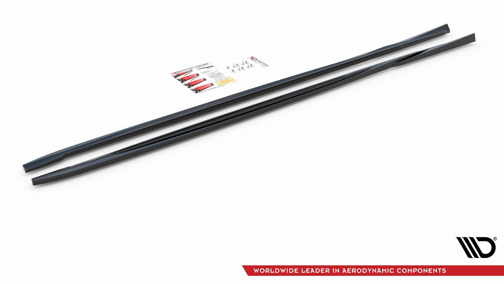 Maxton Design Street+ Seitenschweller Leisten passend für Volvo V70 Mk3 schwarz Hochglanz