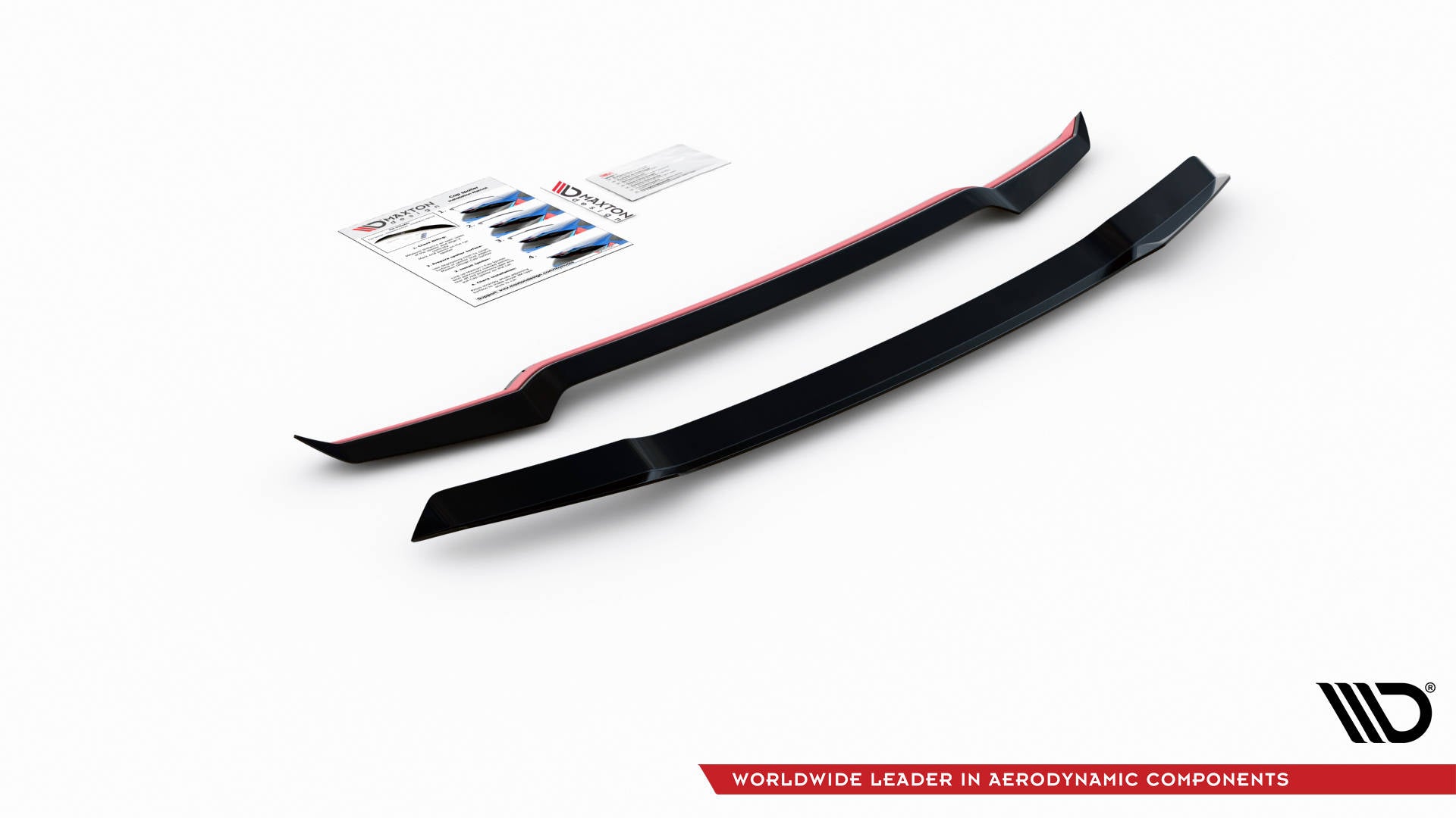 Maxton Design Spoiler CAP passend für Lexus UX F-Sport Mk1 schwarz Hochglanz