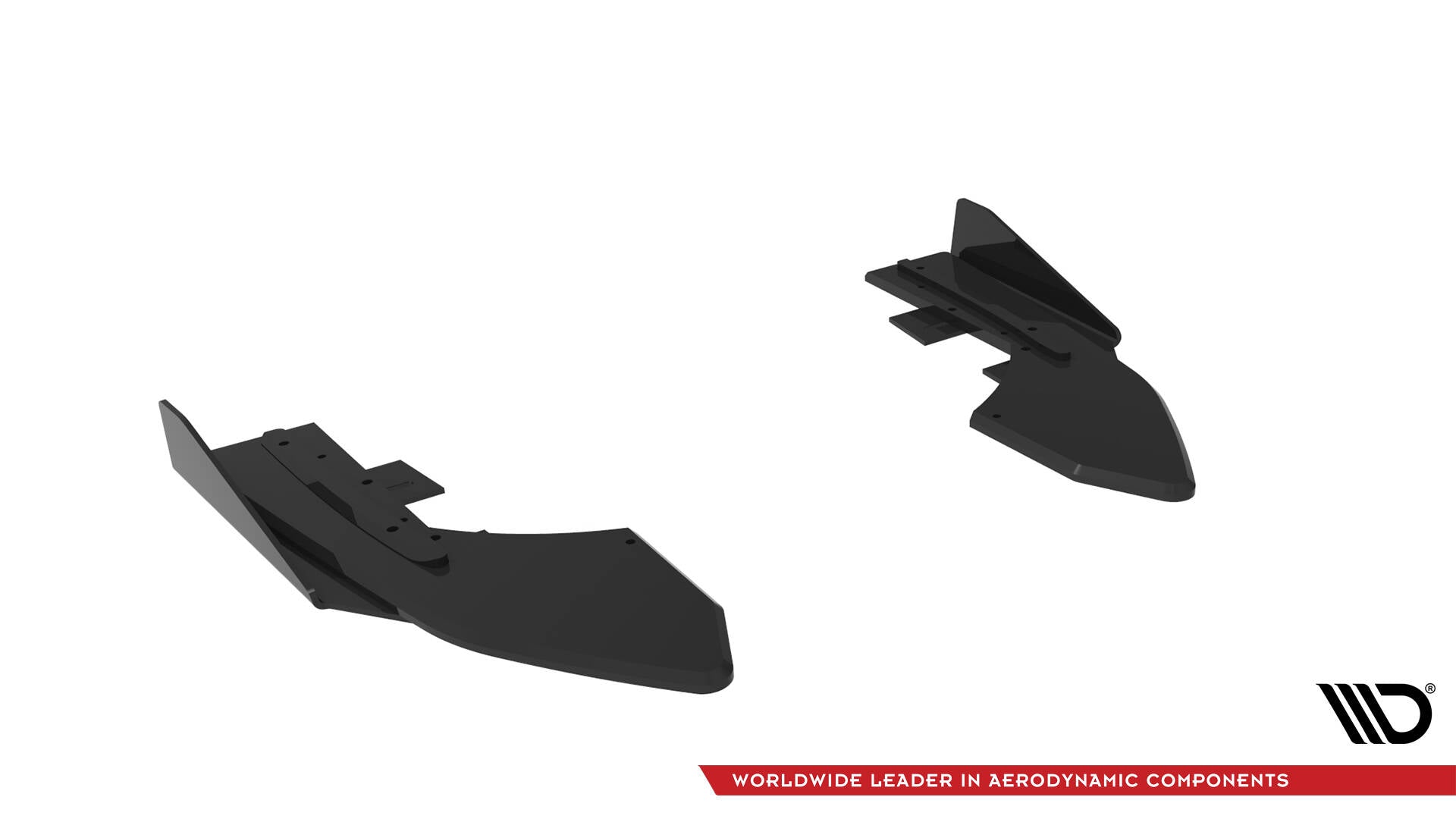 Maxton Design Street Pro Heck Ansatz Flaps Diffusor + Flaps passend für Audi RS3 Limousine 8V Facelift schwarz Hochglanz