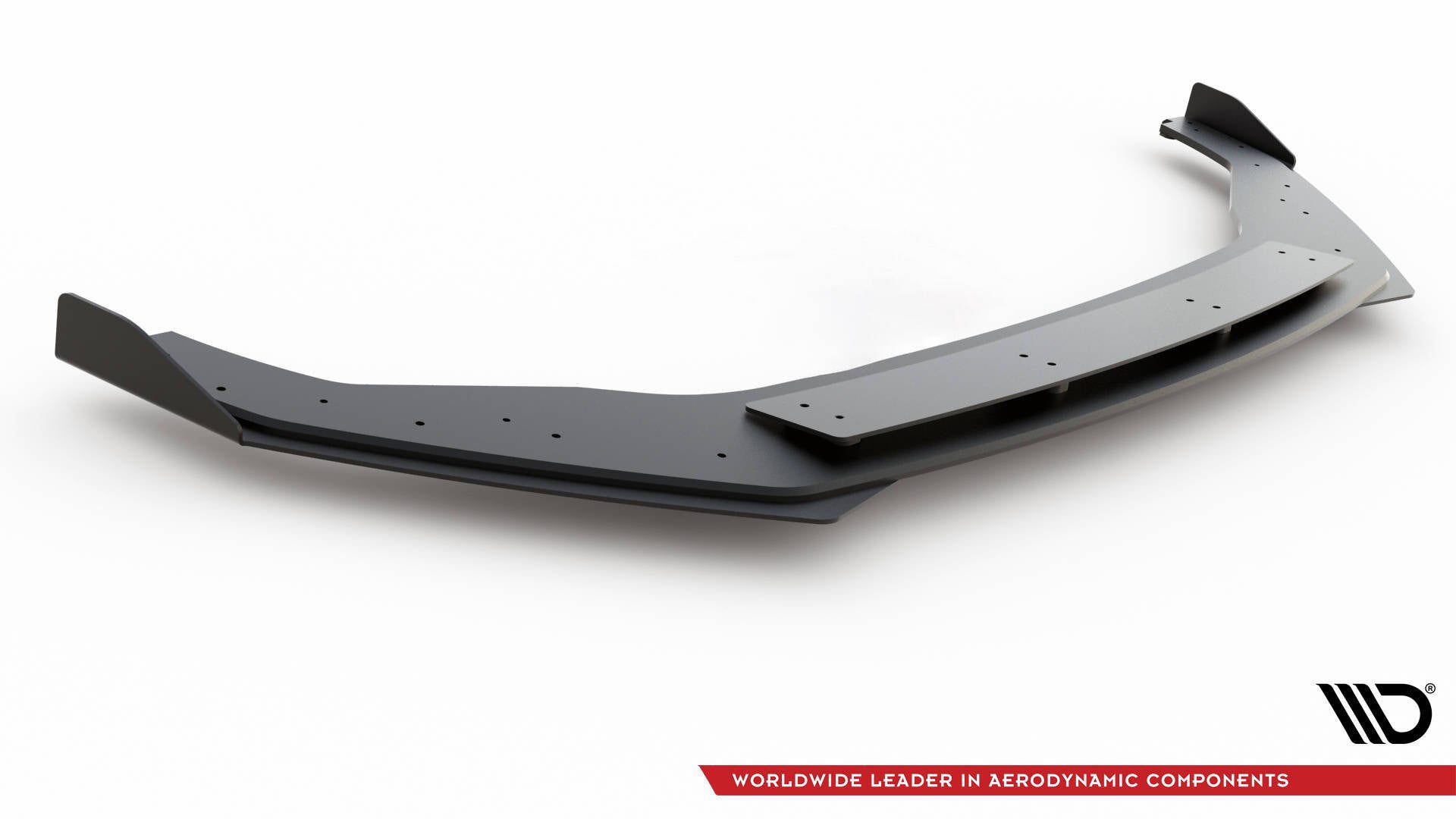 Maxton Design Street Pro Street+ Spoilerlippe Front Ansatz passend für + Flaps passend für VW Golf R / R-Line Mk7 Facelift schwarz Hochglanz