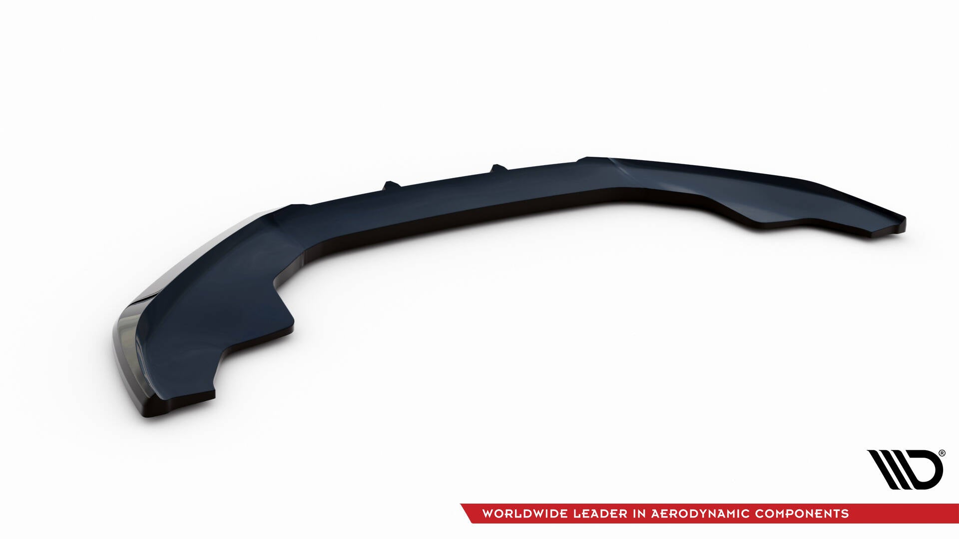 Maxton Design Street+ Spoilerlippe Front Ansatz V.1 passend für Audi A4 Competition B8 Facelift schwarz Hochglanz